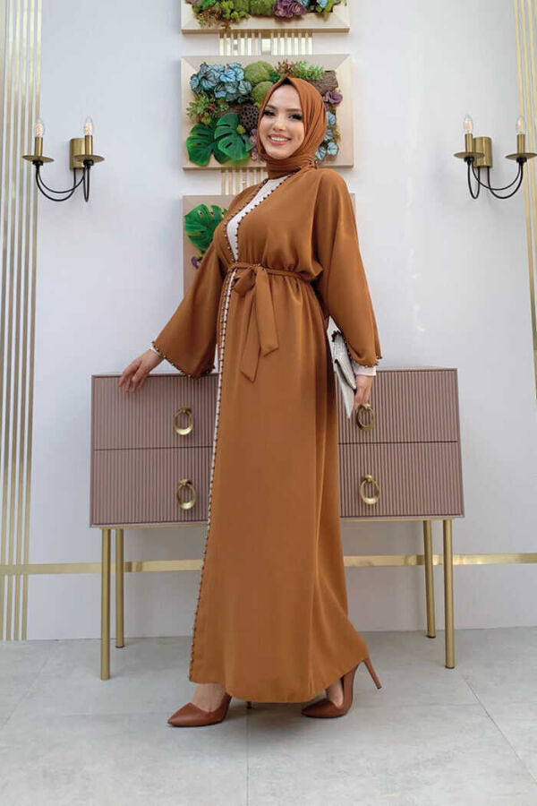 Belted abaya