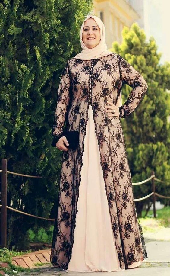 Lace abaya