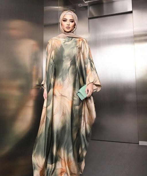 Printed abaya